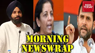 FM's Taunt On Rahul Gandhi Infuriates Congress; Majithia Accepts Sidhu's Dare | Morning Newswrap