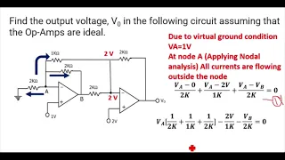 Easiest way to solve Op-amp questions/ Op-amp nodal analysis.