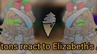 Aftons react to Elizabeth's Au || Bad Apple meme || Took me one day ;-;