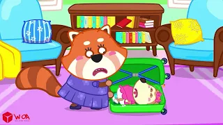 Oh no! Kat Got Stuck in Suitcase Luggage! - Kat Got A Boo Boo @KatFamilyChannel