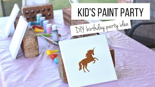 Paint Party For Kids | Our DIY Paint  Party At Home