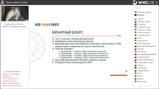 Презентация Web Token Profit Бинар