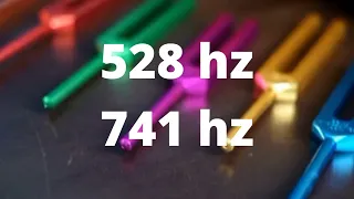 528 hz e 741 hz frequency music