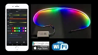 SP108E WiFi SPI Controller Working With IOS&Android APP- For WS2812B Addressalbe LED Strip