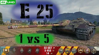 World of Tanks E 25 Replay - 9 Kills 3.9K DMG(Patch 1.6.0)
