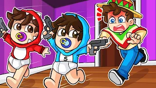 ¡BEBE SPARTA y BEBE RAPTOR DESTRUYEN la CASA del ABUELO! 😂 Roleplay con RAPTOR Y SILVIOGAMER