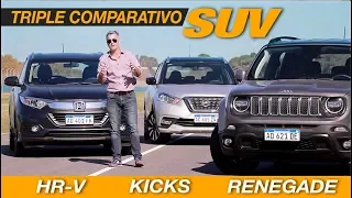 Comparativo SUV: Jeep Renegade | Nissan Kicks | Honda HRV - Matías Antico - TN Autos