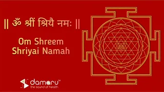 Lakshmi Beeja Mantra | Om Shreem Shriyai Namaha-108 | Chants by Damaru Yoga & Sound Therapy Studio