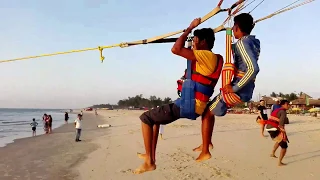 Mobor beach Goa | Parasailing, an awesome ride