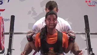 Jajula Ramalakhshmi 11th place 437.5kg Total -57kg Class 2019 Womans IPF World Open Powerlifting