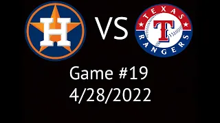 Astros VS Rangers Condensed Game Highlights 4/28/22