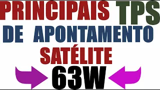 TPS PARA APONTAMENTO DO SATELITE 63W