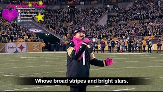 Angelica Hale Sings National Anthem - Baltimore Ravens vs. Pittsburgh Steelers (12/10/17)