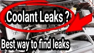 How to fix a overheating car and find a coolant leak Dodge Ram 1500