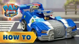 Chase Transforming City Cruiser! PAW Patrol: The Movie - How To Play!