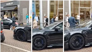 Hakim ziyech and his car in Amsterdam