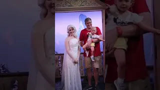 Toddler Meets Elsa | Meeting Disney Characters 8