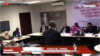 #EndSARS: Lagos State Judicial Panel Viewing CCTV Footage Of Lekki Tollgate  Shooting