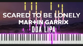 Martin Garrix & Dua Lipa - Scared To Be Lonely Piano Cover + [MIDI]