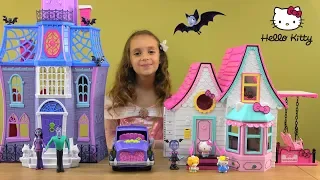 Hello Kitty Moved to NEW Home Story with Hello Kitty and Friends NEW House and Vampirina Toys