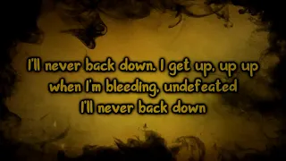 No Resolve - Never Back Down [Lyrics on screen]