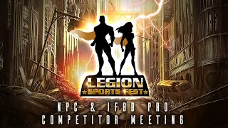 2020 NPC & IFBB Pro Legion Competitor Meeting