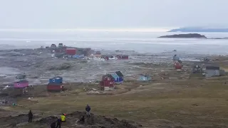 🌊 | GREENLAND TSUNAMI | landslide, tsunamiwave - Camera 2 - , Greenland  [unbelievable]