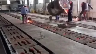 China complete automatic horizontal molding machine, foundry iron casting molding line