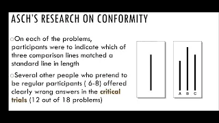 Asch's Conformity Experiment: Social Influence