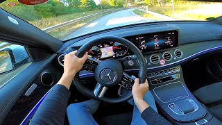 2022 Mercedes Benz e class e220d AMG Line - pov test drive