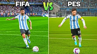 LIONEL MESSI Penalty Kicks | FIFA vs PES (2006-2023)