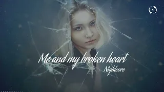 [ 1 Hour Loop ]Nightcore - Me And My Broken Heart (Lyrics)