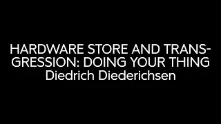 Symposium ONE DAY ON CADY NOLAND: Diedrich Diederichsen – MUSEUM MMK FÜR MODERNE KUNST