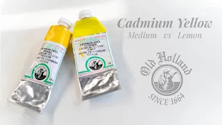 Cadmium Yellow Medium vs Cadmium Yellow Lemon