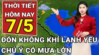 Dự báo thời tiết 7/5: Bắc Bộ mưa dông diện rộng, Nam Bộ nắng nóng trở lại