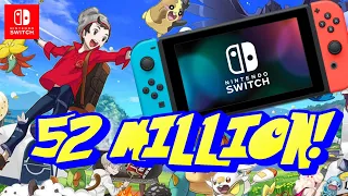 Nintendo Switch Sales Hit 52 Million Outselling SNES! Massive Pokemon Sword/Shield Sales + MORE!