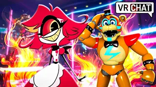 Glamrock Freddy ADOPTS NIFTY From Hazbin Hotel in VRChat