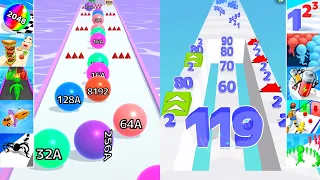 Play 999 Satisfying Mobile Games Number Master, Ball Run 2048 Infinity Top Free Android iOS Gameplay