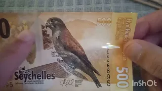 Банкноты Сейшельских островов (Африка) 2016 год---Фауна