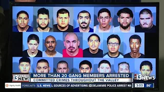 Multiple gang members indicted, arrested