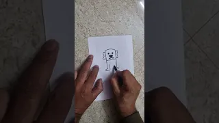 How to draw a Dog 🐕//Easy drawing from letter H//Dog drawing easy II How to Draw a Dog Step by Step