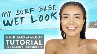 GRWM: HAIR AND MAKEUP TUTORIAL WITH FAKE FRECKLES FOR WET LOOK BEACH PHOTOSHOOT