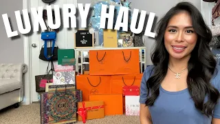 *HUGE LUXURY HAUL UNBOXING* HERMES, DIOR MENS, CHANEL, FENDI, LOUIS VUITTON