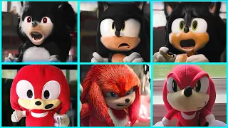 Sonic The Hedgehog Movie DARK SONIC vs KNUCKLES Uh Meow All Designs Compilation