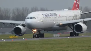 turkish airlines a330 takkeoff in 4k