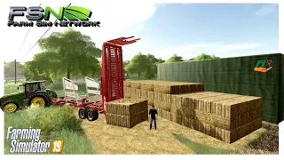 OAT STRAW BALING OUR BIGGEST FIELD | Medicine Creek, Farm Sim Network | Farming Simulator 19