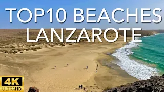 Top 10 Beaches In Lanzarote (4K)