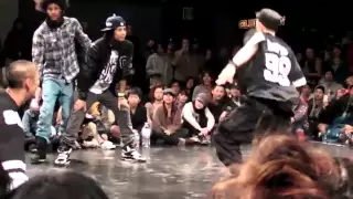 juste debout japan 2011 hiphop les Twins vs hongo