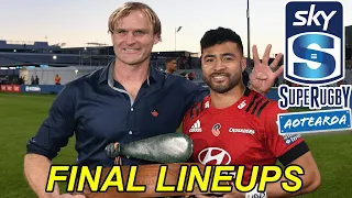 CRUSADERS vs CHIEFS Lineups (Super Rugby Aotearoa 2021 Final)