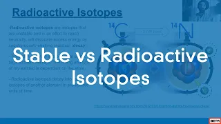 Stable vs radioactive isotopes